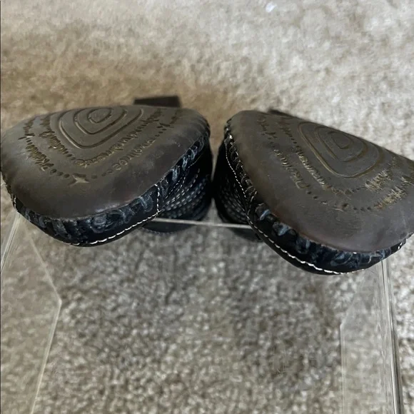 Pikolinos Jerez Black Leather Slip-On Kitten Heel Closed Toe Mules Size EU36 - Picture 11 of 16